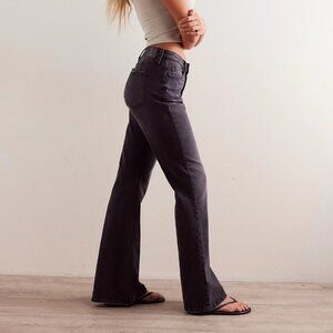 32 We the Free People Black Vintage High Rise Flare Crvy Western Boho Festival